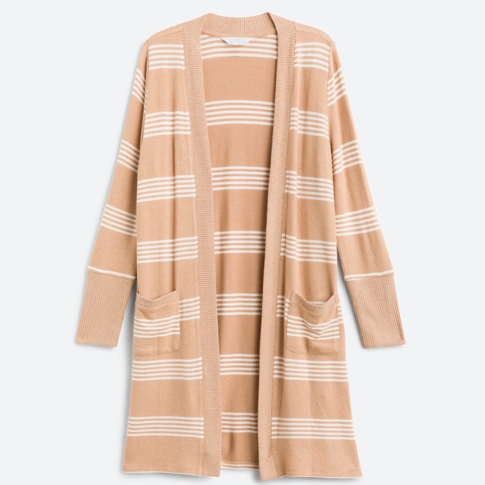 MARKET & SPRUCE
Hadley Brushed Knit Duster Length Cardigan Tan Medium